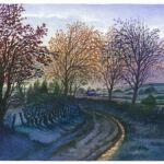 Early evening. Watercolour