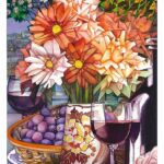 Summer evening. Watercolour