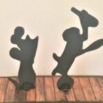 They are held upright quite firmly by small magnets